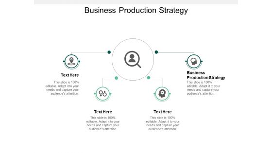 Business Production Strategy Ppt PowerPoint Presentation Gallery Icons Cpb