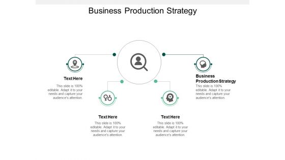 Business Production Strategy Ppt PowerPoint Presentation Gallery Icons Cpb