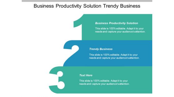 Business Productivity Solution Trendy Business Ppt PowerPoint Presentation Icon Guide