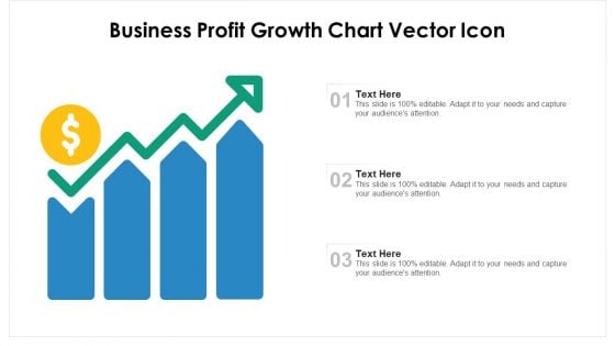 Business Profit Growth Chart Vector Icon Ppt File Brochure PDF