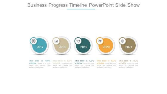 Business Progress Timeline Powerpoint Slide Show