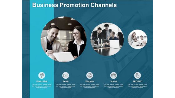 Business Promotion Channels Ppt PowerPoint Presentation Inspiration Vector