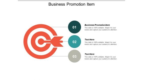 Business Promotion Item Ppt PowerPoint Presentation Layouts Infographics Cpb