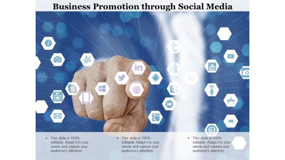 Business Promotion Through Social Media Ppt PowerPoint Presentation Outline Slideshow