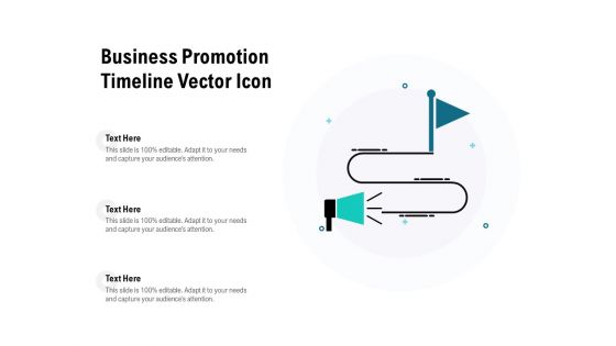 Business Promotion Timeline Vector Icon Ppt PowerPoint Presentation Layouts Background Images