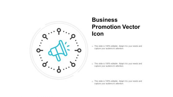 Business Promotion Vector Icon Ppt PowerPoint Presentation Pictures Design Inspiration