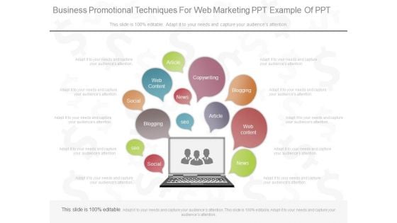 Business Promotional Techniques For Web Marketing Ppt Example Of Ppt