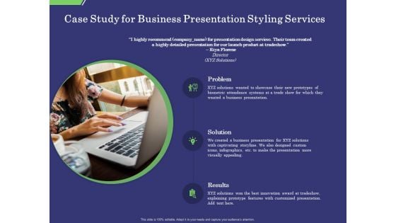 Business Proposal Case Study For Business Presentation Styling Services Ppt Summary Show PDF Business Proposal Case Study For Business Presentation Styling Services Ppt Summary Show PDF