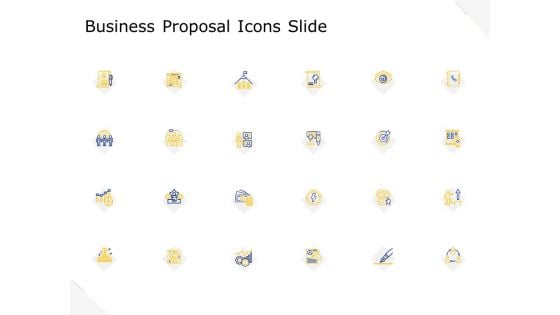 Business Proposal Icons Slide Ppt Outline Graphics Design PDF