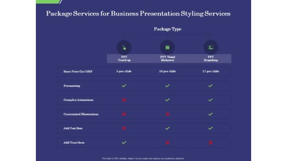 Business Proposal Package Services For Business Presentation Styling Services Ideas PDF Business Proposal Package Services For Business Presentation Styling Services Ideas PDF