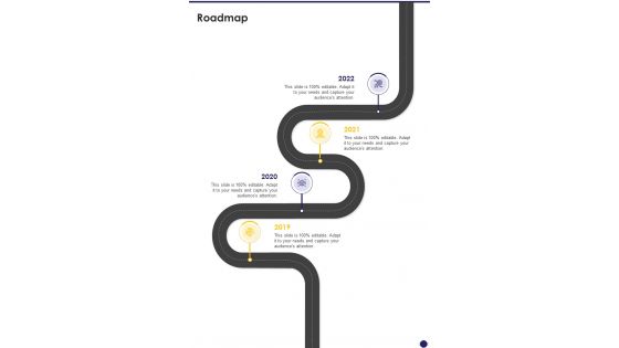 Business Proposal To Upgrade Operating System Roadmap One Pager Sample Example Document Business Proposal To Upgrade Operating System Roadmap One Pager Sample Example Document