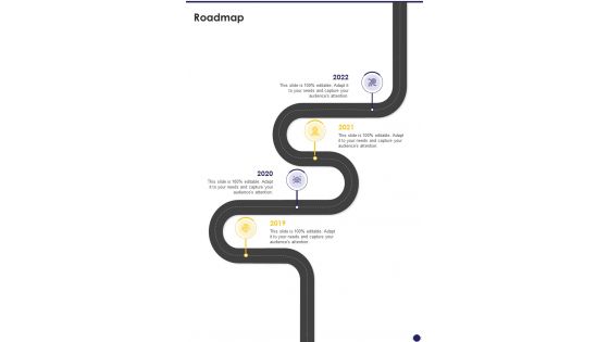 Business Proposal To Upgrade Operating System Roadmap One Pager Sample Example Document