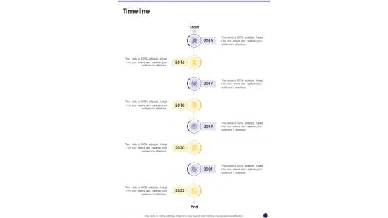 Business Proposal To Upgrade Operating System Timeline One Pager Sample Example Document