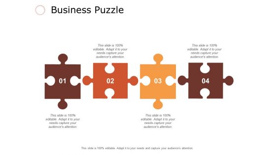 Business Puzzle Ppt PowerPoint Presentation Model Example Topics