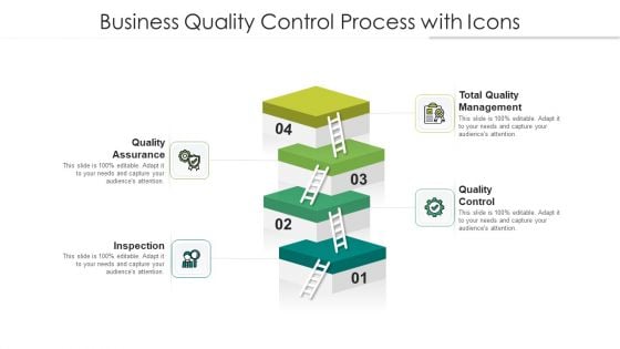 Business Quality Control Process With Icons Ppt Styles Good PDF