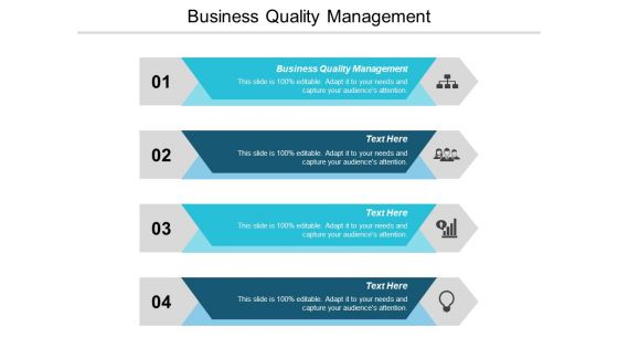 Business Quality Management Ppt PowerPoint Presentation Infographics Diagrams Cpb