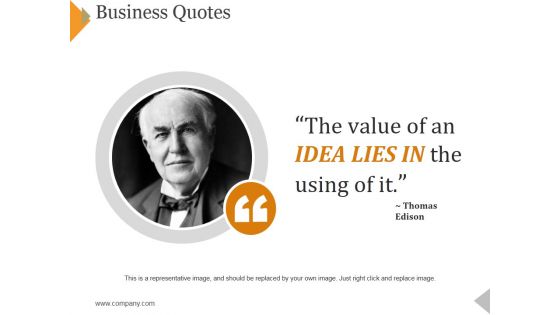 Business Quotes Ppt PowerPoint Presentation Outline Aids