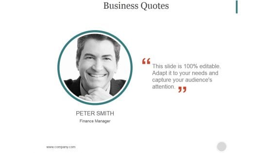 Business Quotes Ppt PowerPoint Presentation Shapes