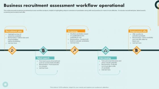 Business Recruitment Assessment Workflow Operational Professional PDF