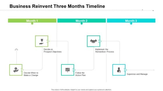 Business Reinvent Three Months Timeline Designs Business Reinvent Three Months Timeline Designs
