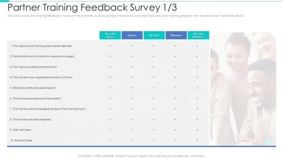 Business Relationship Management Tool Partner Training Feedback Survey Trainer Structure PDF