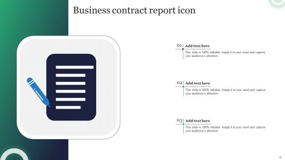 Business Report Icon Ppt PowerPoint Presentation Complete Deck With Slides