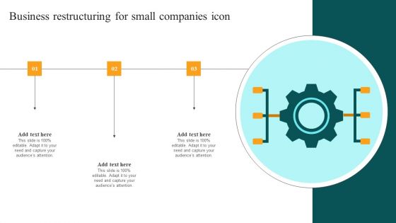 Business Restructuring For Small Companies Icon Summary PDF