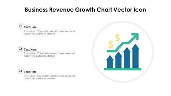 Business Revenue Growth Chart Vector Icon Ppt Layouts Summary PDF