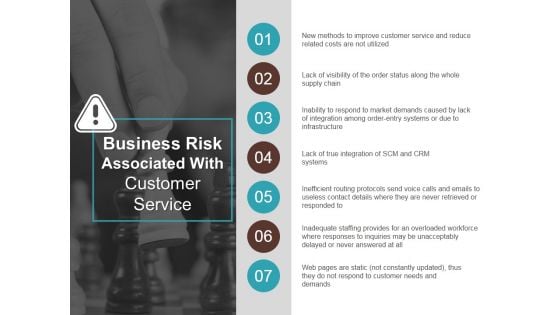 Business Risk Associated With Customer Service Ppt PowerPoint Presentation Outline