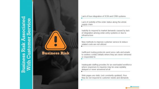 Business Risk Associated With Customer Service Template 1 Ppt Powerpoint Presentation Pictures Deck