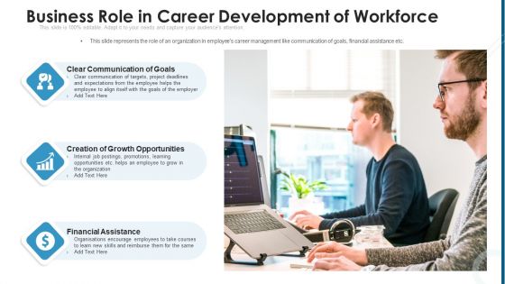 Business Role In Career Development Of Workforce Ppt File Mockup PDF