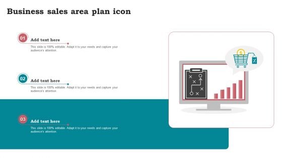 Business Sales Area Plan Icon Diagrams PDF