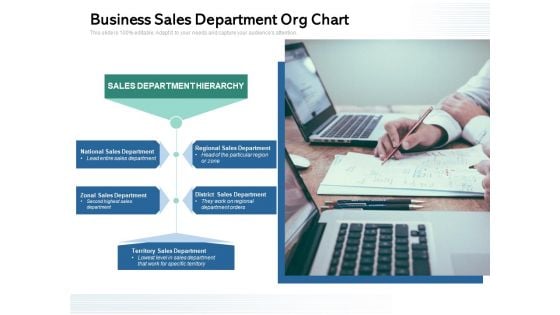 Business Sales Department Org Chart Ppt PowerPoint Presentation File Example File PDF