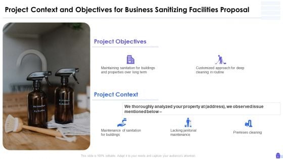 Business Sanitizing Facilities Proposal Ppt PowerPoint Presentation Complete Deck With Slides