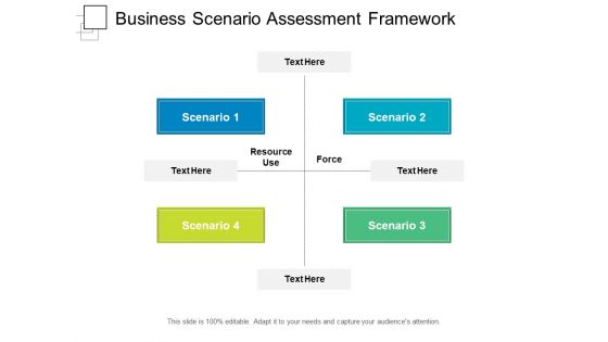 Business Scenario Assessment Framework Ppt PowerPoint Presentation Pictures Graphics Download PDF