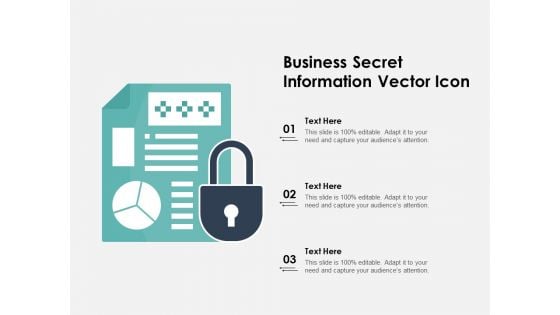 Business Secret Information Vector Icon Ppt PowerPoint Presentation Slides Sample PDF