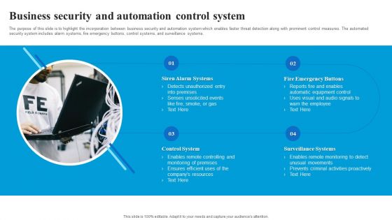 Business Security And Automation Control System Demonstration PDF Business Security And Automation Control System Demonstration PDF