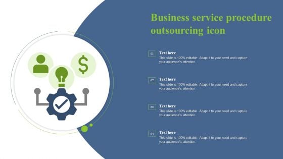 Business Service Procedure Outsourcing Icon Formats PDF