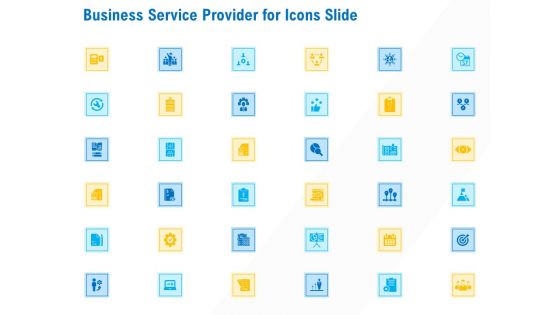 Business Service Provider For Icons Slide Download PDF