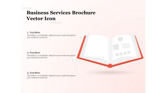 Business Services Brochure Vector Icon Ppt PowerPoint Presentation Model Layout PDF