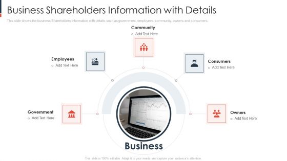 Business Shareholders Information With Details Sample PDF
