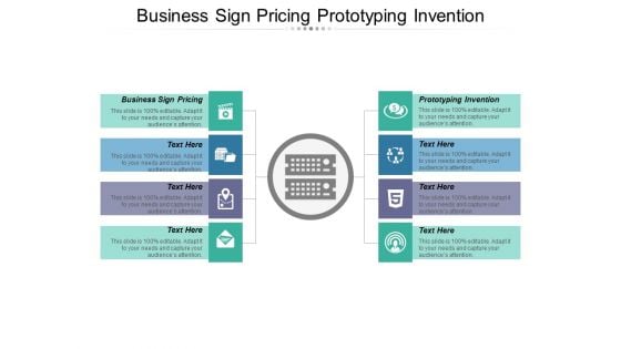 Business Sign Pricing Prototyping Invention Ppt PowerPoint Presentation Summary Model