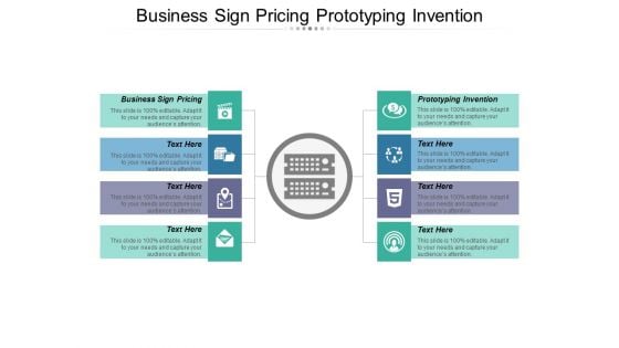 Business Sign Pricing Prototyping Invention Ppt PowerPoint Presentation Summary Model