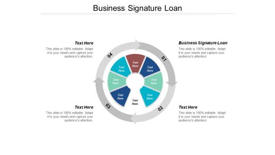 Business Signature Loan Ppt PowerPoint Presentation Model Grid Cpb