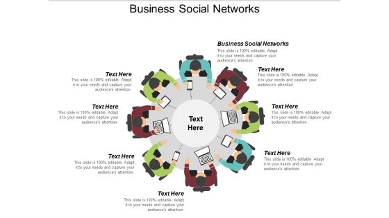 Business Social Networks Ppt PowerPoint Presentation Layouts Influencers Cpb