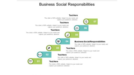 Business Social Responsibilities Ppt PowerPoint Presentation Styles Structure Cpb