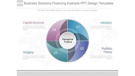 Business Solutions Financing Example Ppt Design Templates