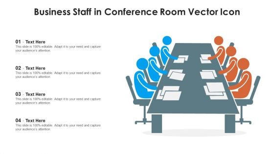 Business Staff In Conference Room Vector Icon Ppt PowerPoint Presentation Gallery Background Images PDF