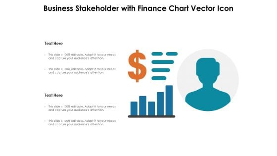 Business Stakeholder With Finance Chart Vector Icon Ppt PowerPoint Presentation File Portfolio PDF