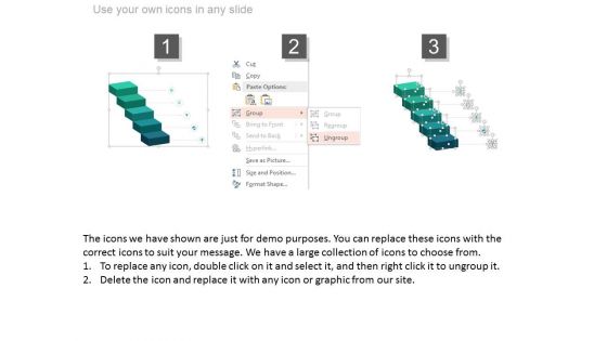 Business Steps Diagram With Icons Powerpoint Slides